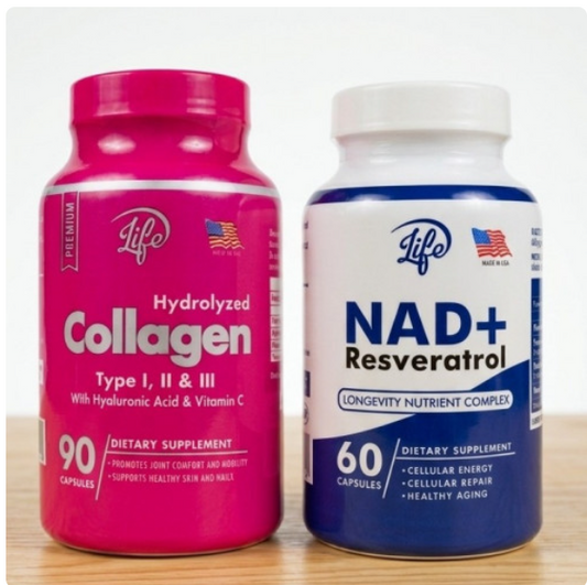 COMBO JUVENTUD ETERNA & FIRMEZA (COLAGENO+NAD RESVERATROL